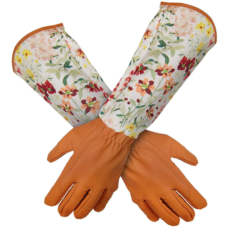 Gartenhandschuhe Für Damen, Dornenfest, Langer Unterarmschutz, Verstärktes Kunstleder, Einheitsgröße – Ulisem
