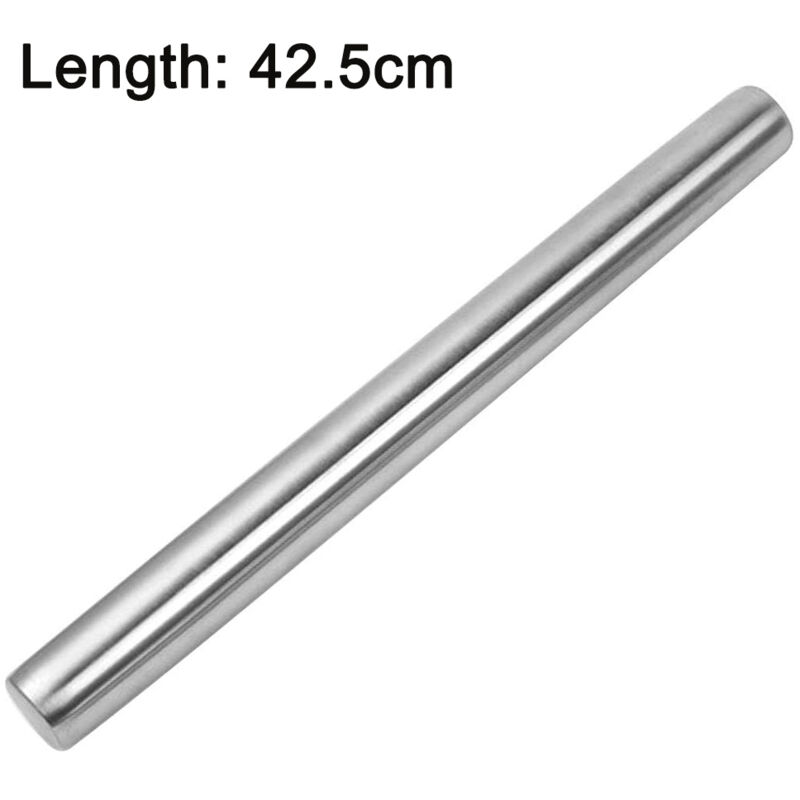 Glatte Edelstahl-teigrolle, 35 Cm, Ideal Für Zuckerpaste, Törtchen, Kekse, Pizza - Ulisem