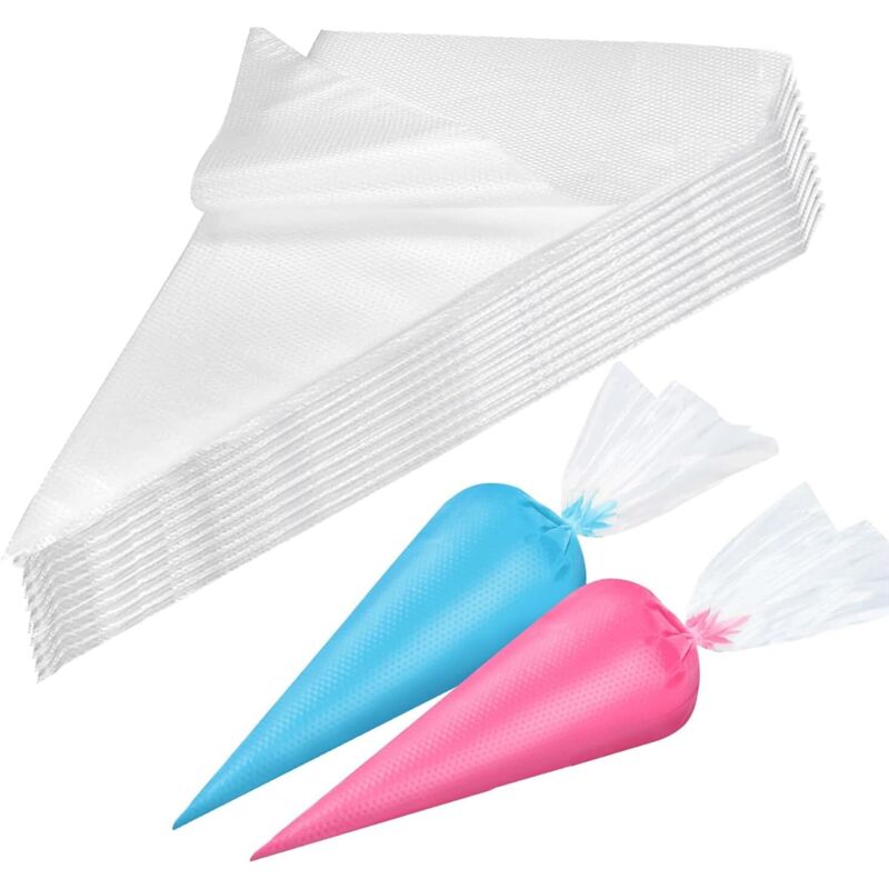 Professionelle Einweg-spritzbeutel Für Gebäck – 100er-packung Aus Strapazierfähigem Polyethylen, Ideal Zum Dekorieren Von Kuchen Und Keksen – Ulisem