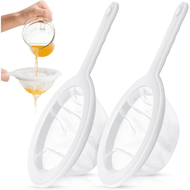 100er-sieb Aus Lebensmittelechtem Nylon Mit Feinen Maschen Für Joghurt, Saft Und Soßen – Spülmaschinenfest – Ulisem