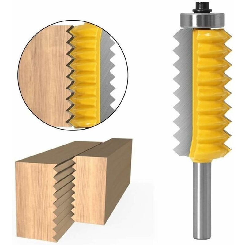 Holzfräser, Konischer V-schaft, Nut, 8 Mm Schaft, 55 Mm Länge, Für Zapfenverbindungen An Wärmebehandelten Platten - Ulisem