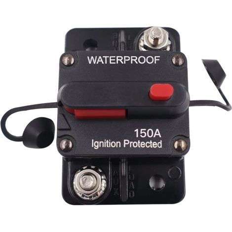 Wasserdichter 150-a-leistungsschalter Mit Manueller Rückstellung Für 12-v- Bis 48-v-stromkreise, Ideal Für Autos, Boote Und Audiosysteme