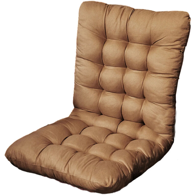 Quadratisches Kissen 55x55 Cm Stuhl-sofa-bodenkissen Kaffeefarbe Bequeme Polsterung Strapazierfähiger Stoffbezug -ulisem