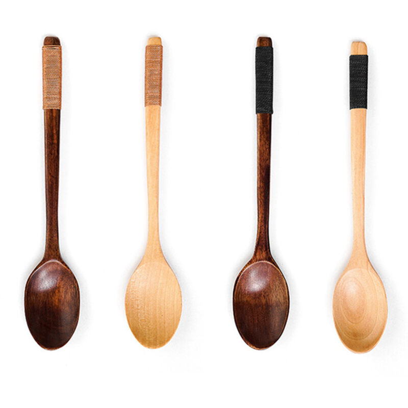 Multifunktionaler Naturholzlöffel, 30 Cm, Für Tee, Honig Und Zum Kochen, 1 Stück - Ulisem
