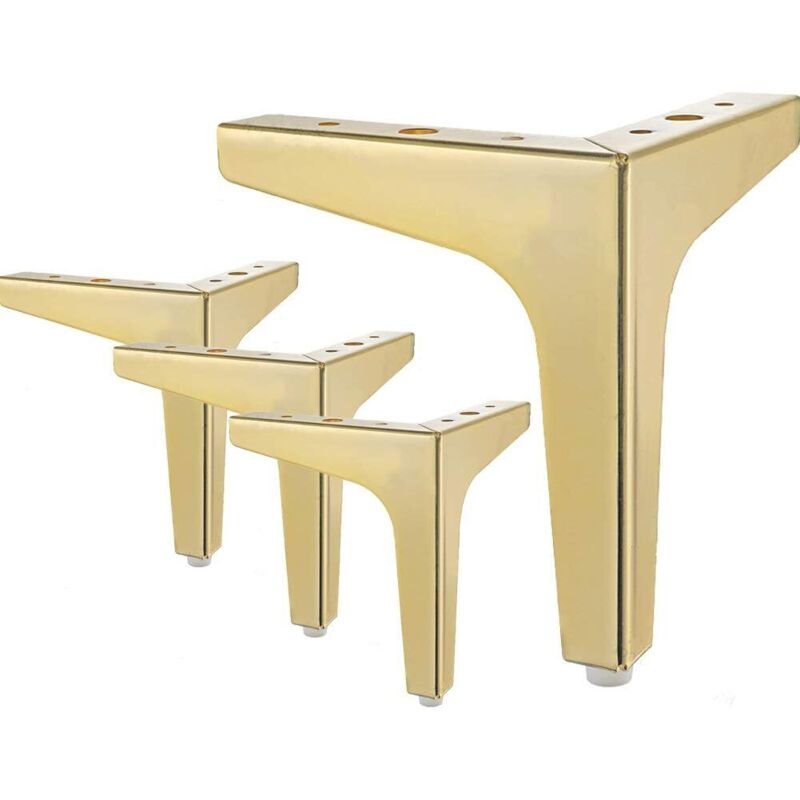 Diamantförmige, Dreieckige Metall-möbelbeine, 4er-set, 17,5 Cm Hoch, Für Sofa, Sessel, Hocker - Ulisem