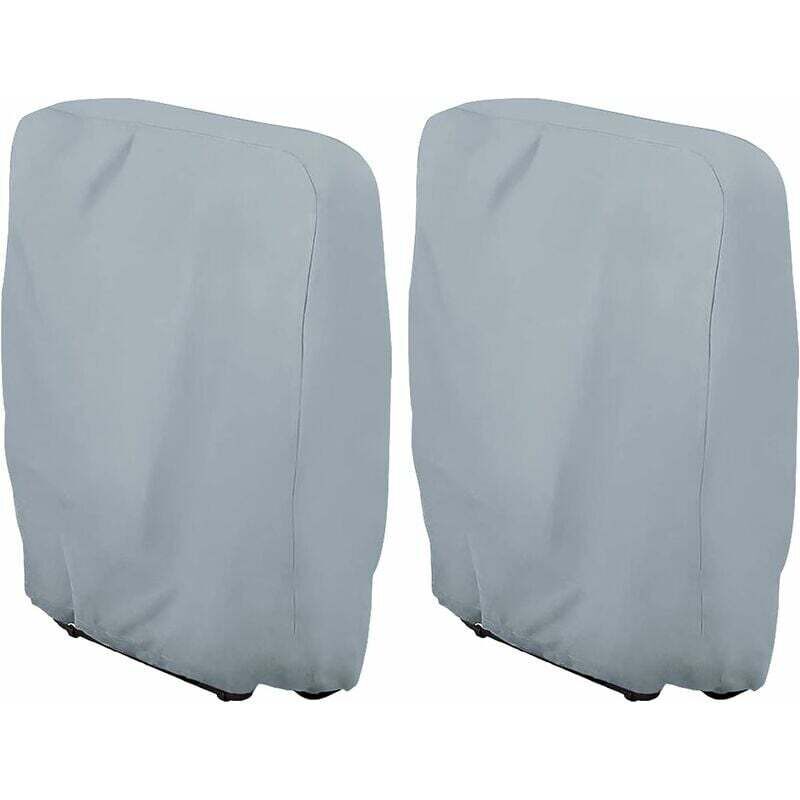 2-teilige Schutzhülle Für Faltbare Chaiselongues, 210d Oxford-gewebe, Wasserdicht, Uv-beständig, Staubdicht, Grau, 71 X 110 Cm - Ulisem