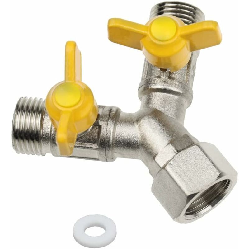 3-wege-y-wahlschalter Aus Messing (1/2") Mit Ein/aus-funktion – Robust Und Wasserdicht – Ulisem