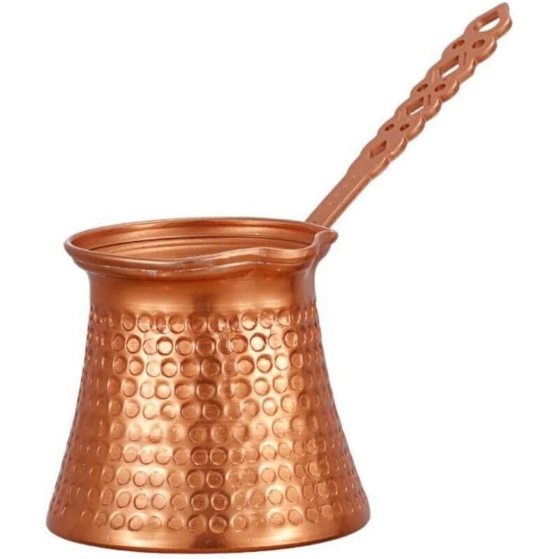Vintage Türkische Kupferkaffeekanne, Antiker Milchwärmer, Klassisch-elegantes Design - Ulisem