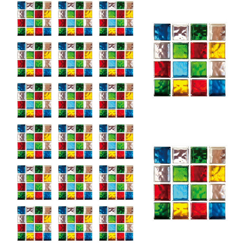 Selbstklebende Mosaikplatten 10 X 10 Cm – 20er-packung, Wasserfest, Für Küche Und Bad – Ulisem