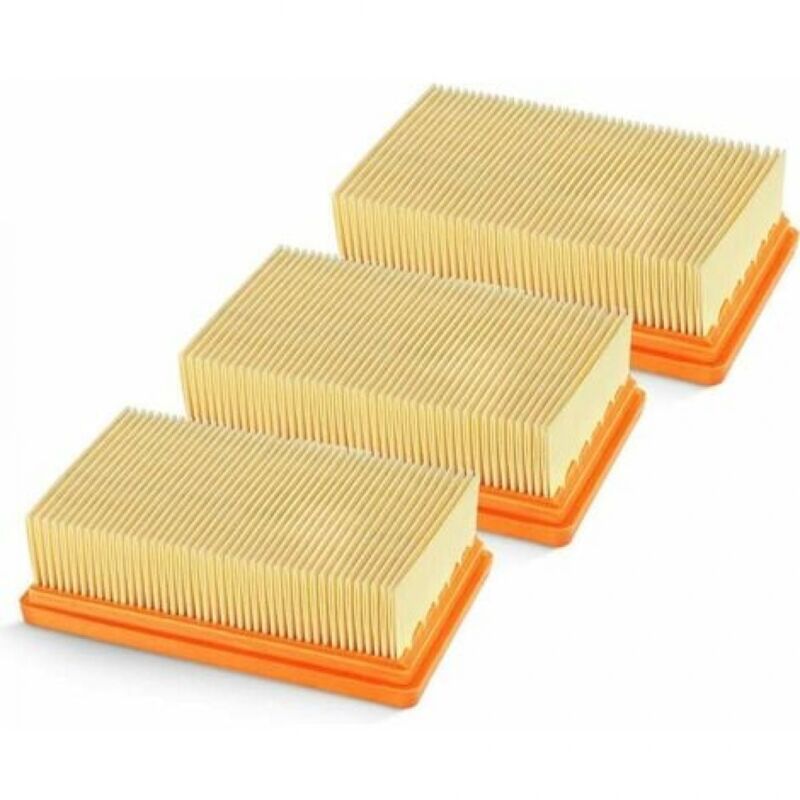 Flache Ersatzfilter Für Multifunktionsstaubsauger – 3er-pack, Für Nass- Und Trockenreinigung Geeignet – Ulisem