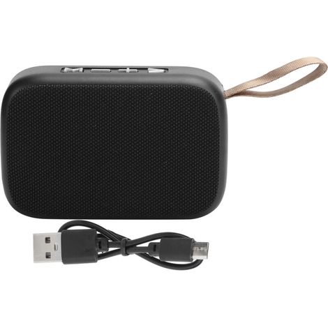 Ulisem Tragbarer Bluetooth-stereo-lautsprecher Mit Subwoofer, Fm-radio, Usb-anschluss Und Freisprechfunktion – Schwarz