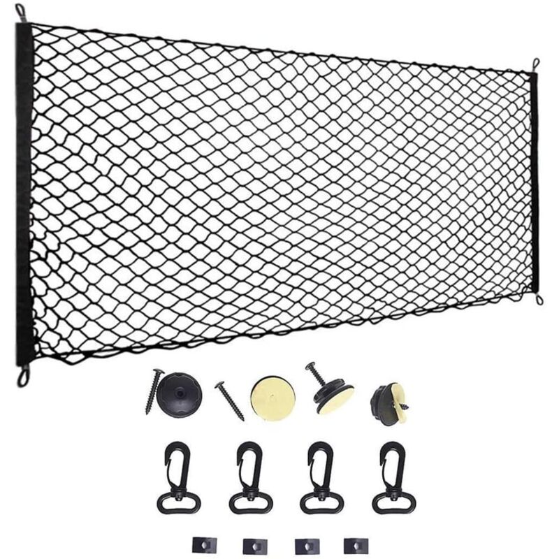 Elastisches Nylon-kofferraumnetz 110 X 60 Cm – Multifunktionaler Schutz Und Trennung – Ulisem