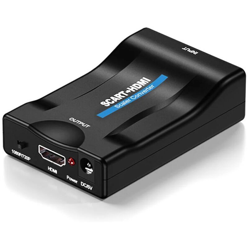 Scart-zu-hdmi-1080p-konverter – Hd-video-/audio-adapter Für Fernseher, Dvd-player, Satellitenreceiver Und Digitale Terrestrische Fernsehreceiver – Ulisem