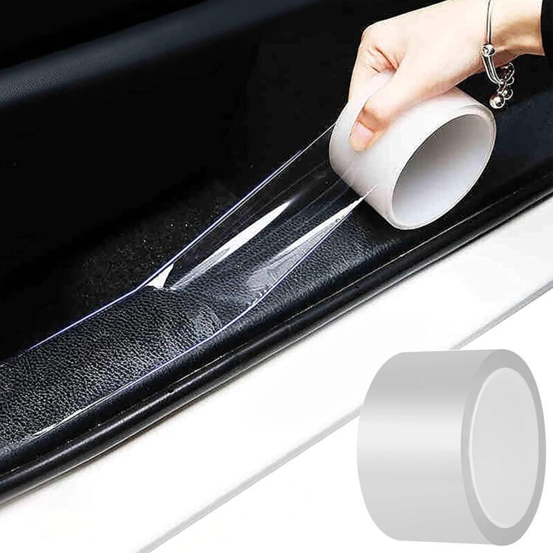 Unsichtbarer, Transparenter Kratzschutz Für Türen Und Stoßstangen, 5 Cm X 10 M, Selbstklebend, Hochhaftendes Pvc – Ulisem