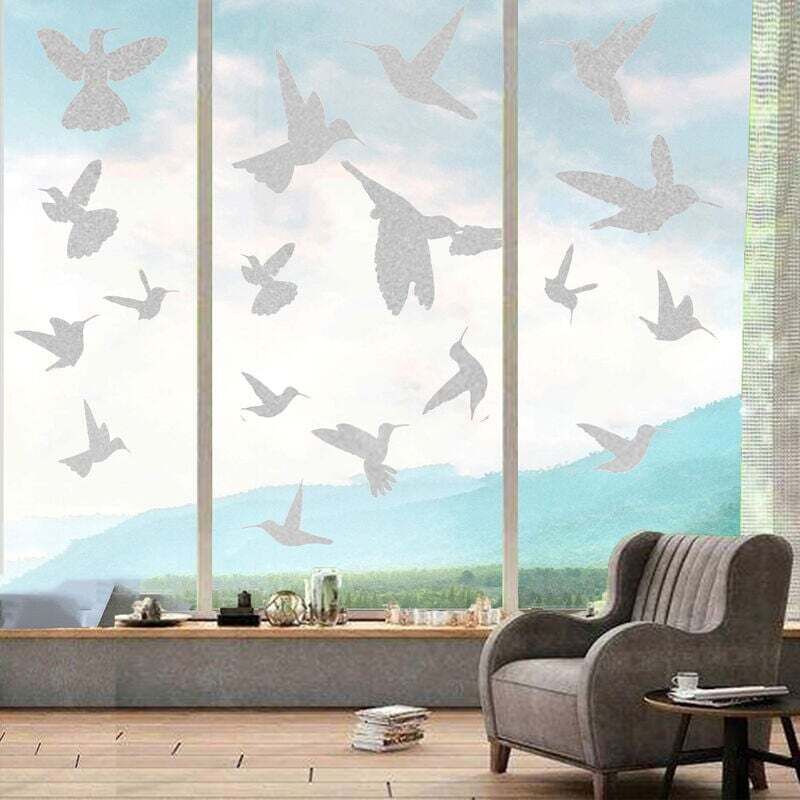 Vogelschutz-fensteraufkleber – Groß, Transparent, 30 X 40 Cm, 12er-pack, Effektiv Und Unauffällig – Ulisem