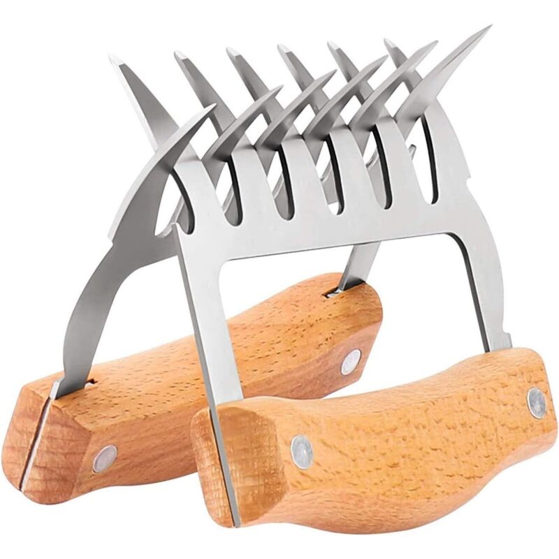 Fleischkralle Aus Edelstahl Für Grill Und Zum Schneiden, Praktisch, Robust, Hitzebeständig - Ulisem