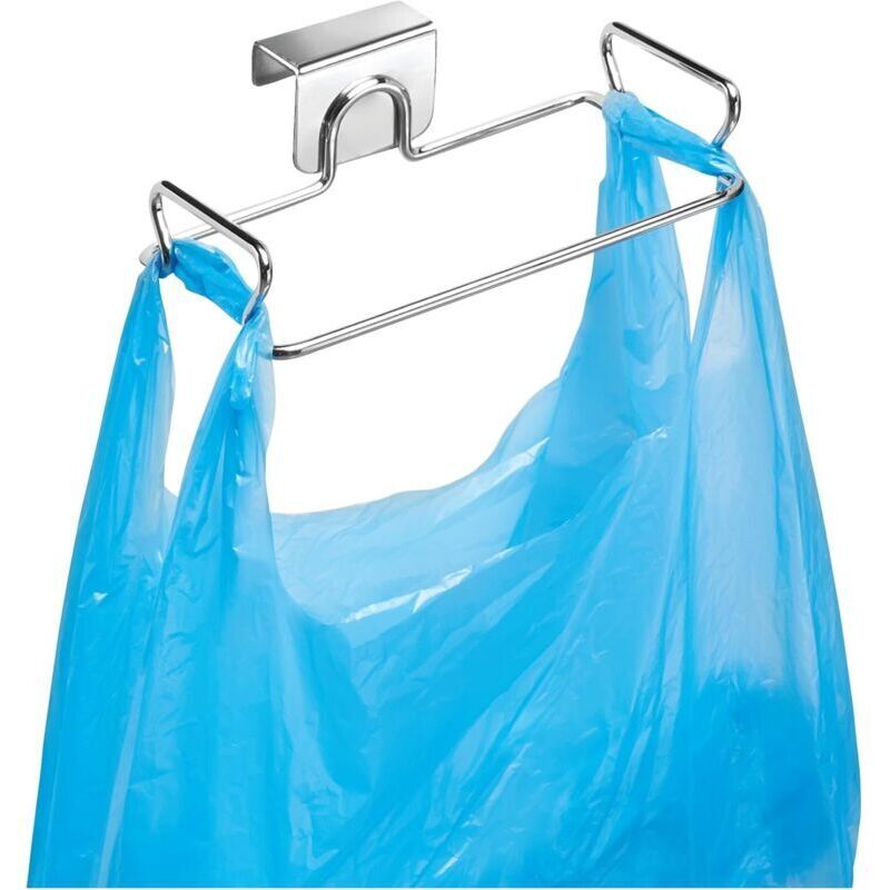 Silberner, Wandmontierter Taschenhalter Aus Metall, Kompakt, Schlichtes Design, Robust, Ideal Für Eingangsbereich Oder Flur - Ulisem
