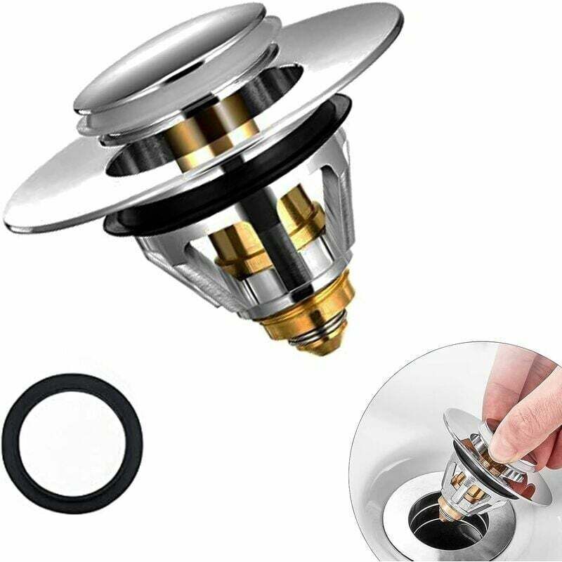 Universeller Pop-up-spülbeckenstöpsel, Verstopfungsschutzfilter, Edelstahl, 38–43 Mm, Einzeln Erhältlich – Ulisem