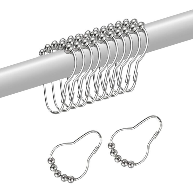 Rostfreie Duschvorhangringe Aus Edelstahl – 24er-set, Ideal Fürs Badezimmer – Ulisem