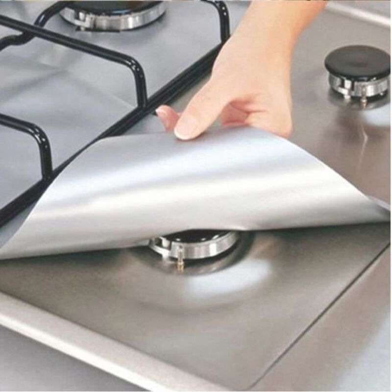 Schutzplatten Für Gasherde – 10er-pack, Wiederverwendbar, 27 X 27 Cm, Universell Und Langlebig – Ulisem