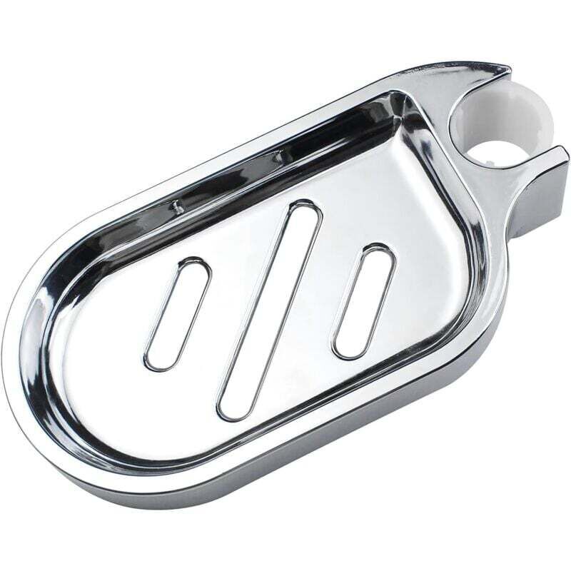 Wandseifenschale Für Duschstange, 22 Mm, Robustes Und Modernes Abs-kunststoff, 1 Stück - Ulisem