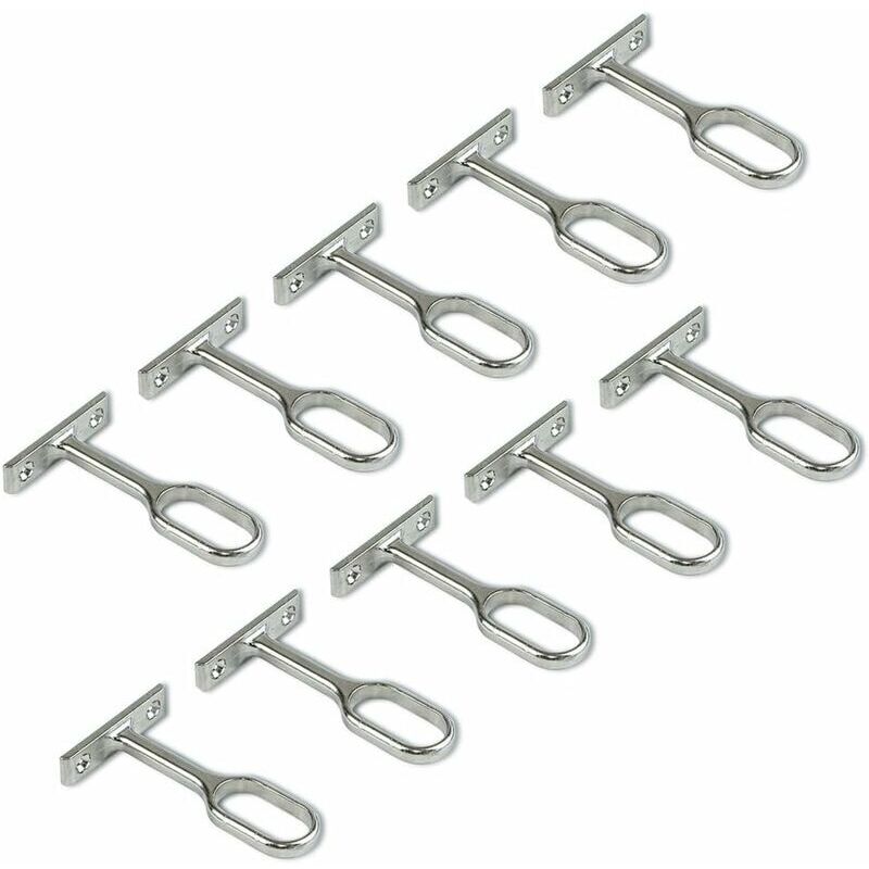 Ovale Kleiderstangen-mittelstütze, 10-teiliges Set – Stabile Befestigung Und Elegantes Design – Ulisem