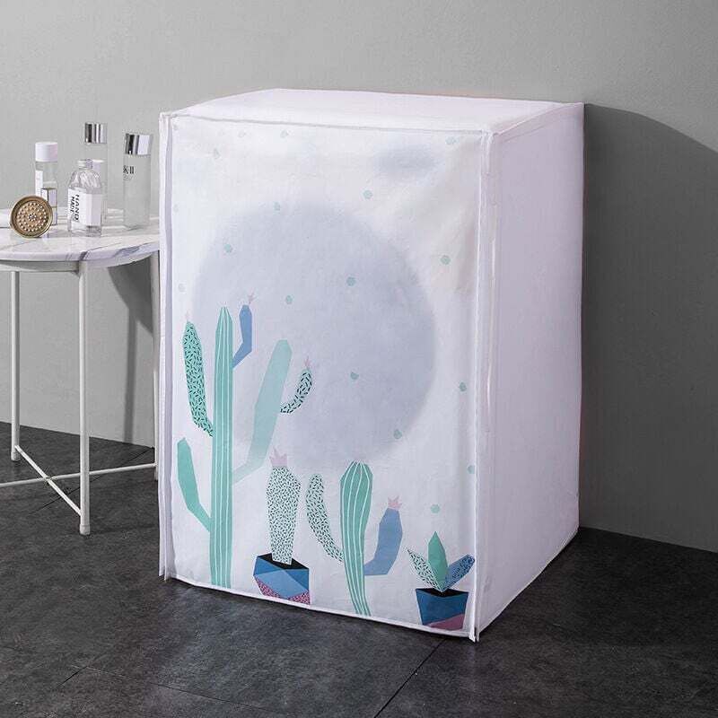 Wasserdichte Und Staubdichte Schutzhülle Für Trommelwaschmaschinen Mit Sonnen- Und Cartoon-motiv, Maße 60 × 65 × 85 Cm - Ulisem