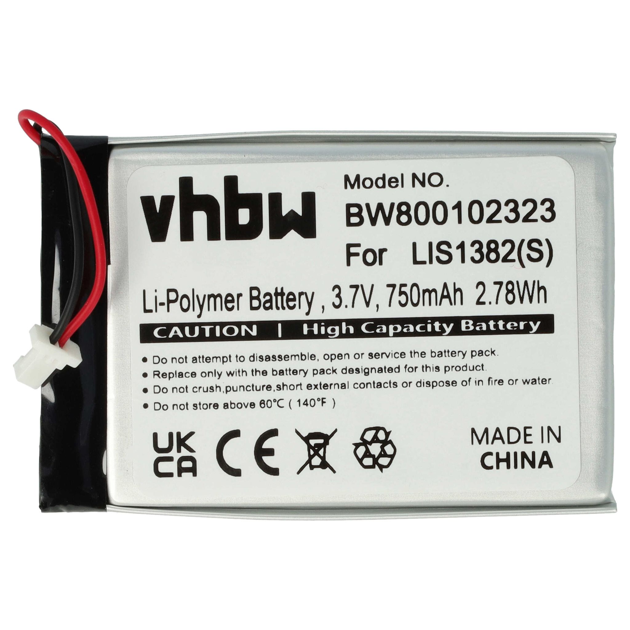 Vhbw Akku Ersatz Für Sony Lis1382(j) Lis1382(s), 9924a60515 Für Ebook Reader (750 Mah, 3,7 V, Li-polymer)