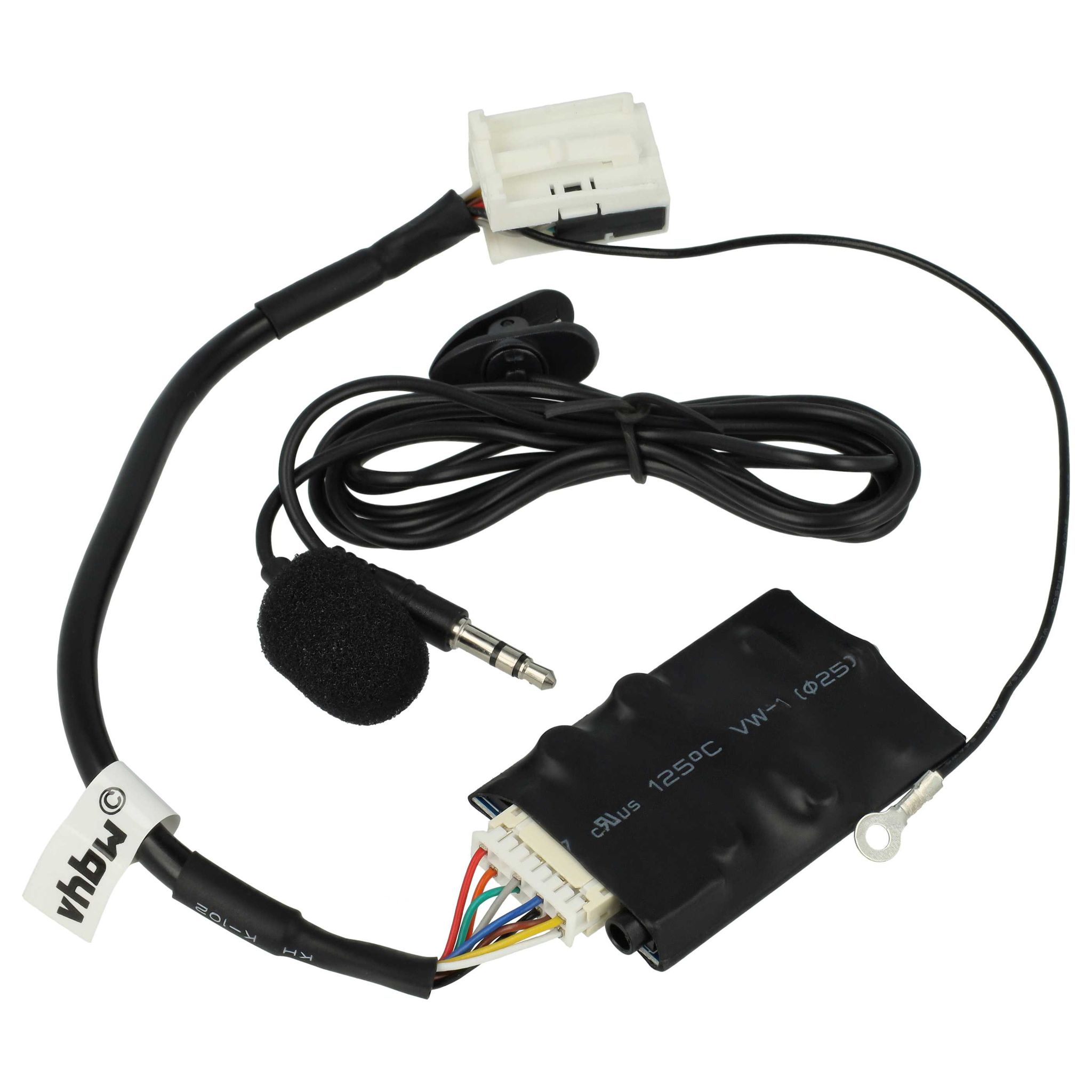 Vhbw Bluetooth Adapter Kompatibel Mit Seat Toledo 2006-2010 Audiosystem Cd3 Altea Cd02, Aura Cd Autoradio - Inkl. Mikrofon, Klinkenkabel + Clip
