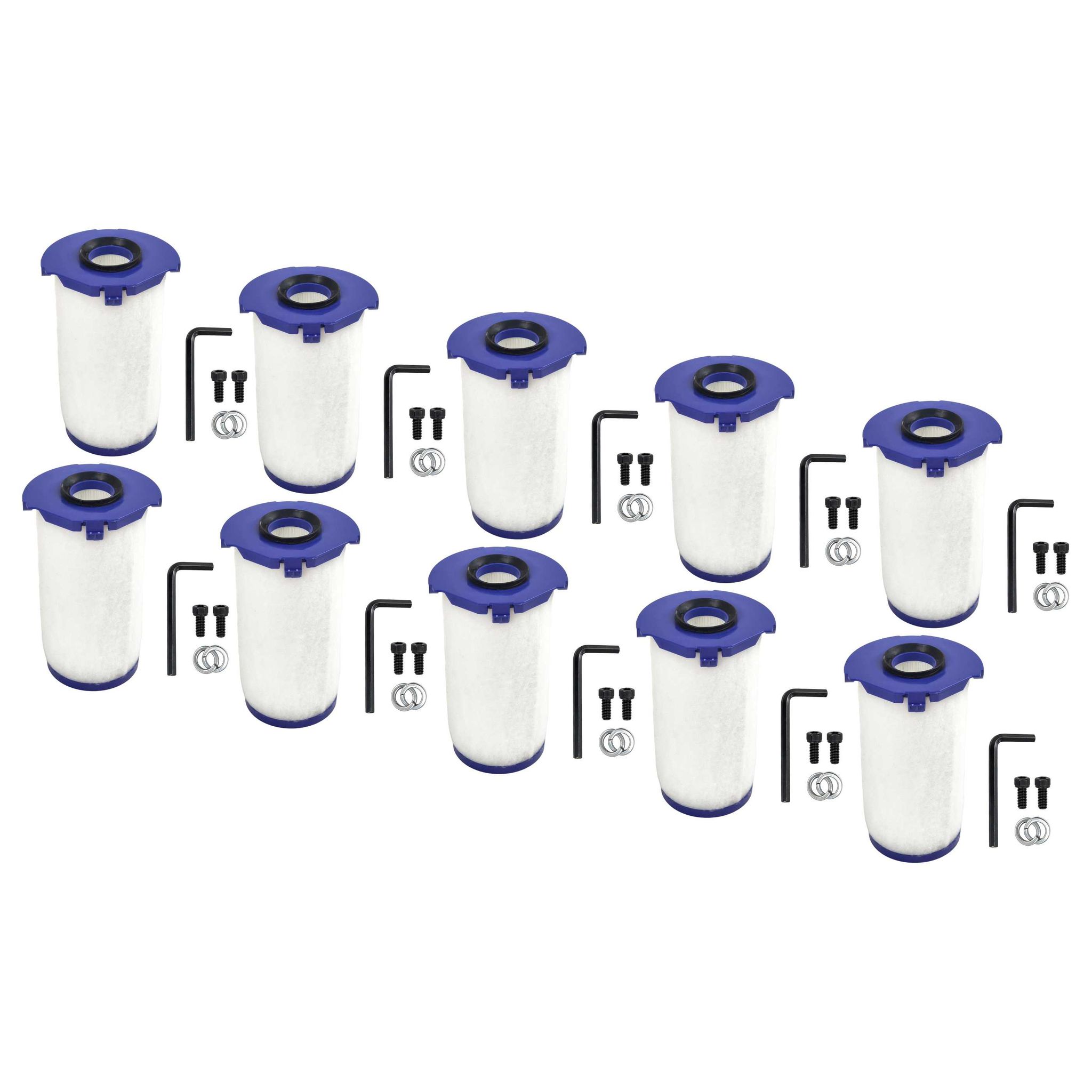 Vhbw 10x Hepa Filter Kompatibel Mit Dyson 9kj Hu03 Händetrockner - H13, Weiß Lila