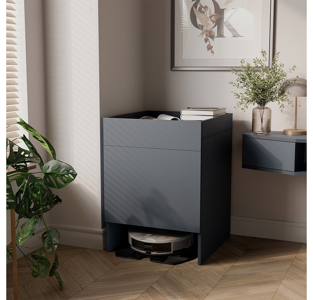 Saugroboterschrank Dustin, Anthrazit, 50 X 67.5 Cm Mit 1 Tür, Vicco Bild 2