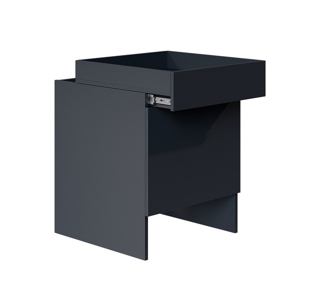 Saugroboterschrank Dustin, Anthrazit, 50 X 67.5 Cm Mit 1 Tür, Vicco Bild 3