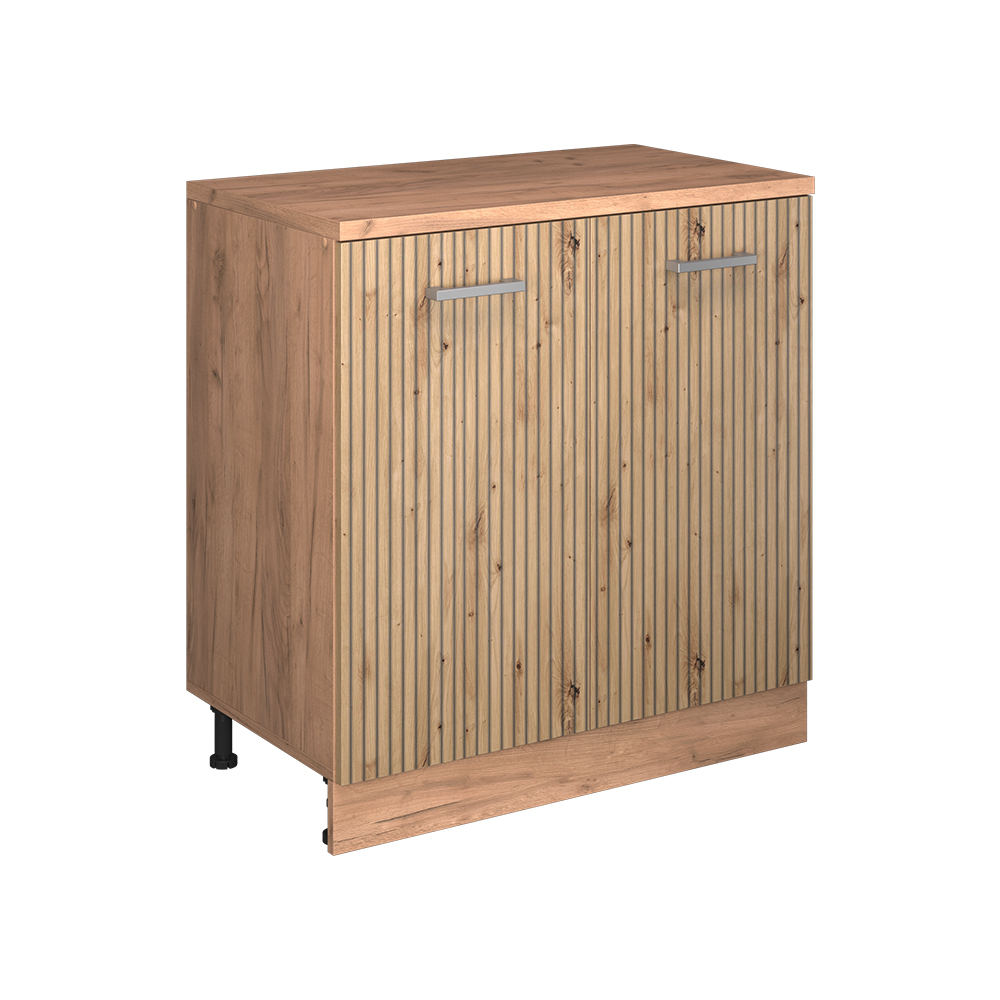 Erweiterungsschrank Rion, Artisan-eiche/goldkraft Eiche, 80 X 46 Cm Ohne Schräge Mit 2 Türen, Vicco