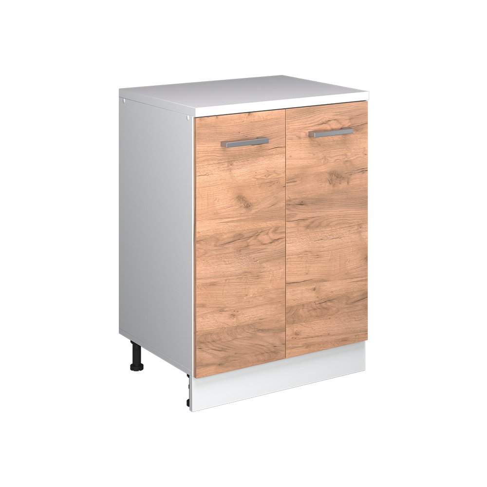 Erweiterungsschrank Rion, Goldkraft Eiche/weiß, 60 X 46 Cm Ohne Schräge Mit 2 Türen, Vicco