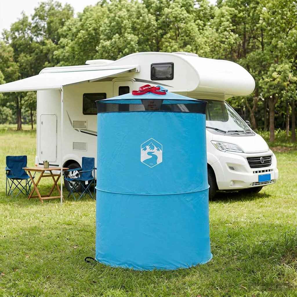 Vidaxl Pop-up Toilet Tent With Hanging Rope 97 X 126 Cm Blue