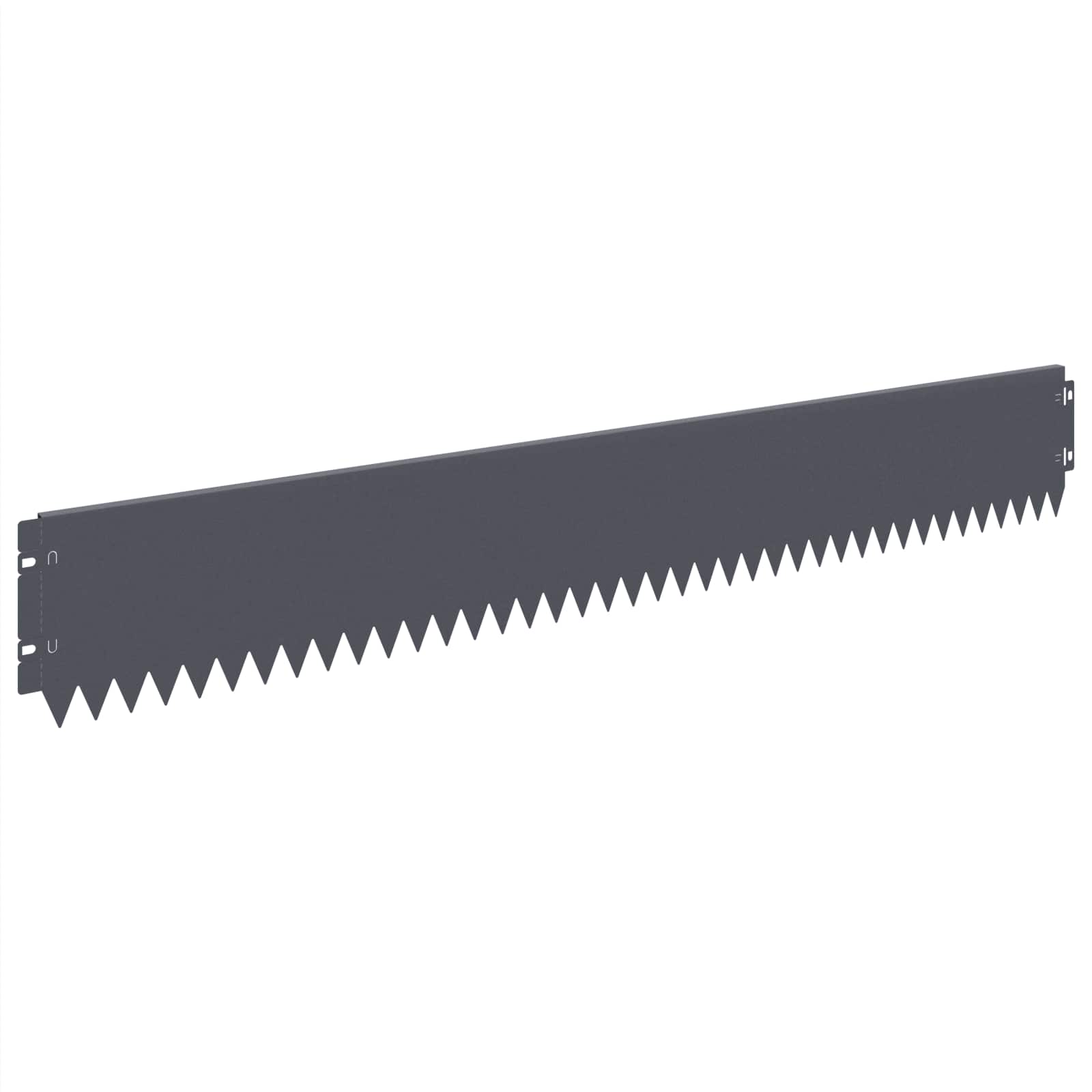 Vidaxl Lawn Edging 30 Pcs 103 X 15 Cm Steel Anthracite