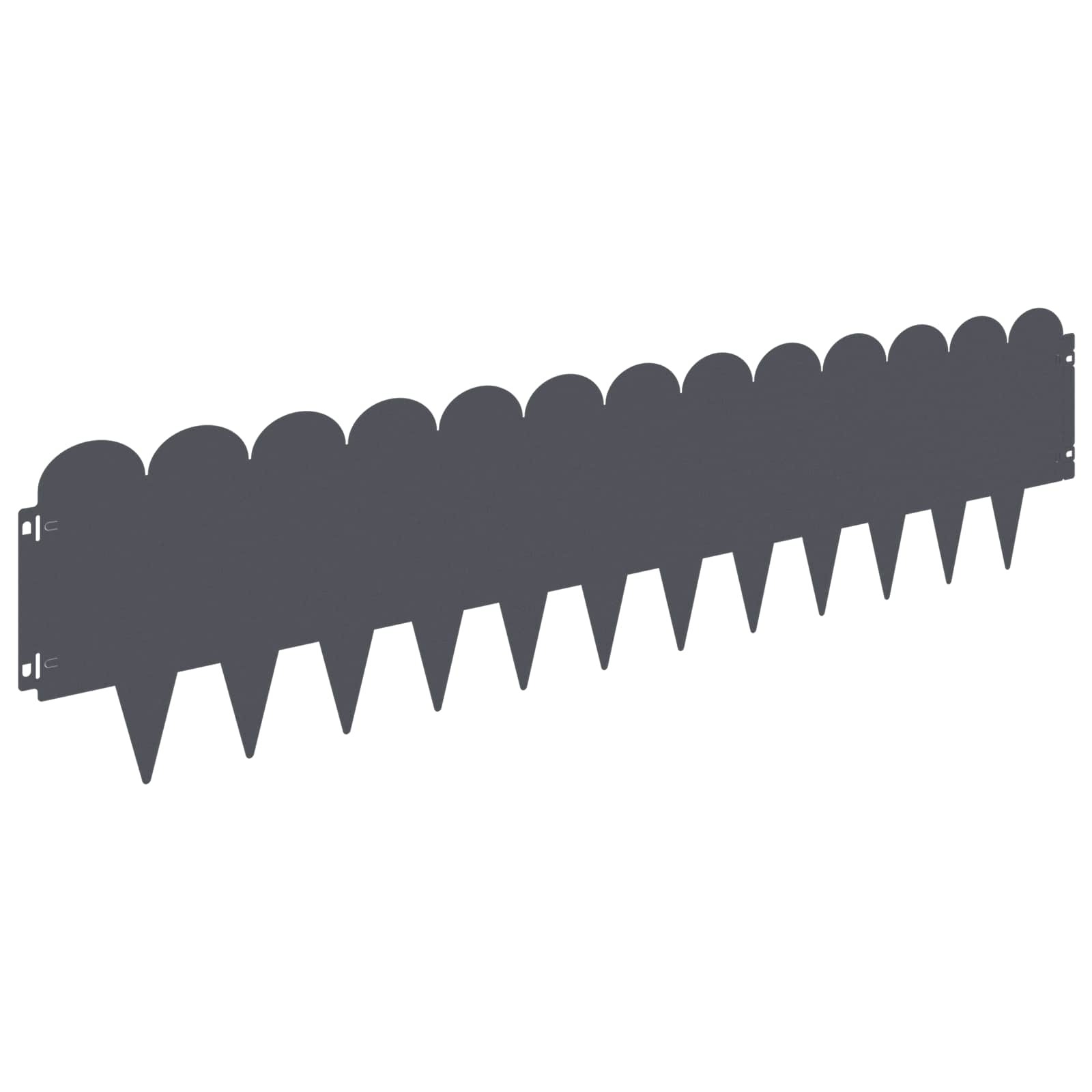 Vidaxl Lawn Edging 30 Pcs 103 X 25 Cm Steel Anthracite