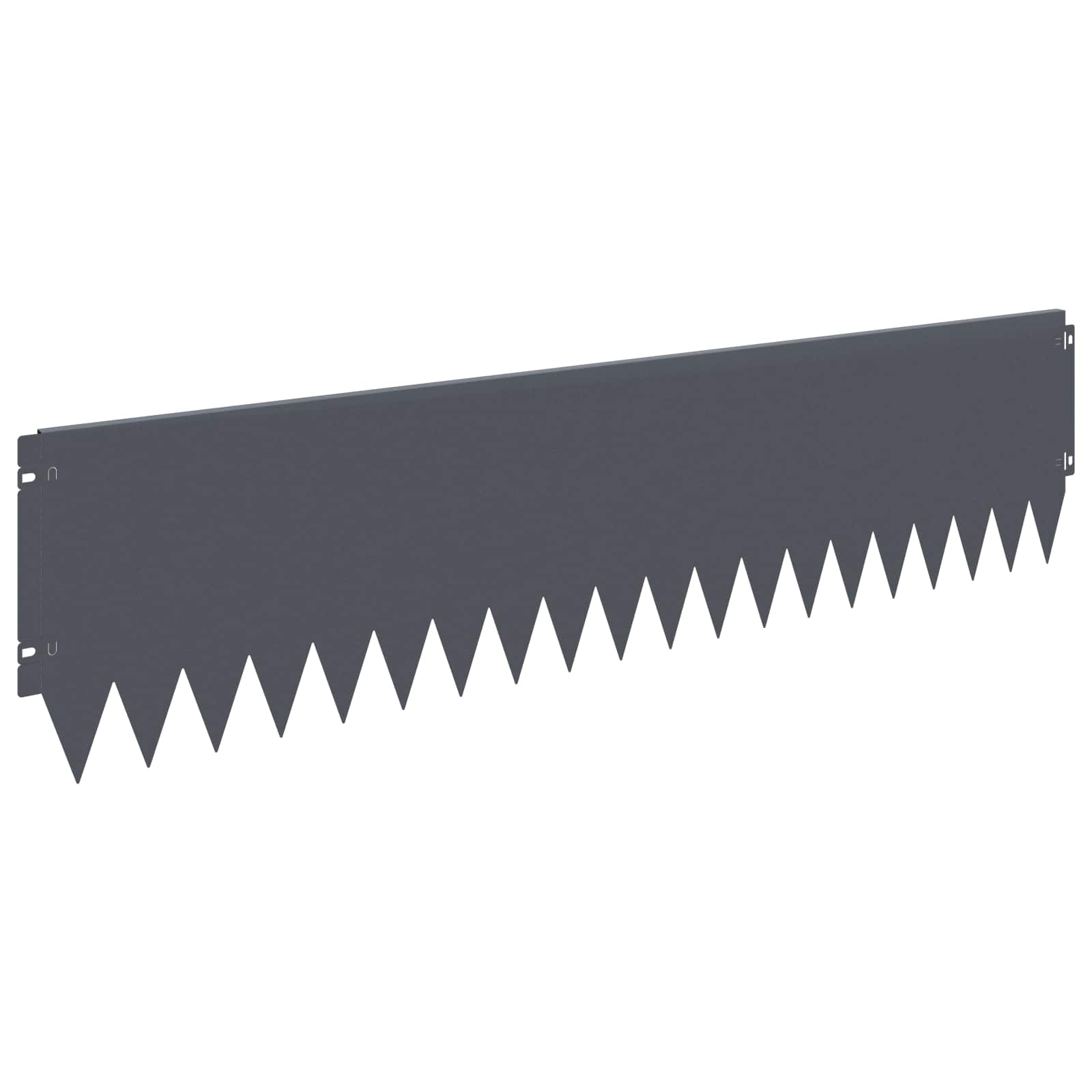 Vidaxl Lawn Edging 20 Pcs 103 X 25 Cm Steel Anthracite
