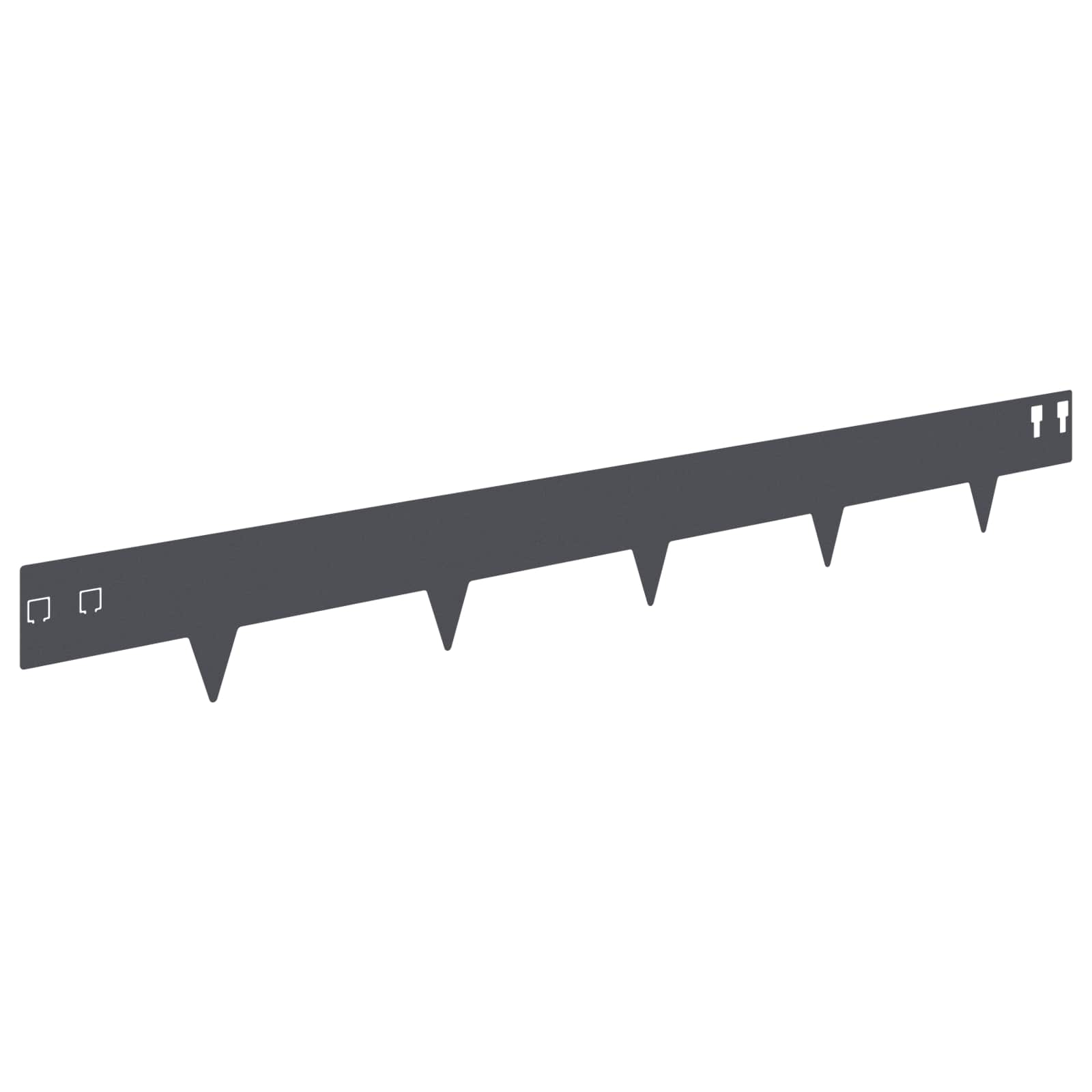 Vidaxl Lawn Edging 30 Pcs 100 X 12 Cm Steel Anthracite