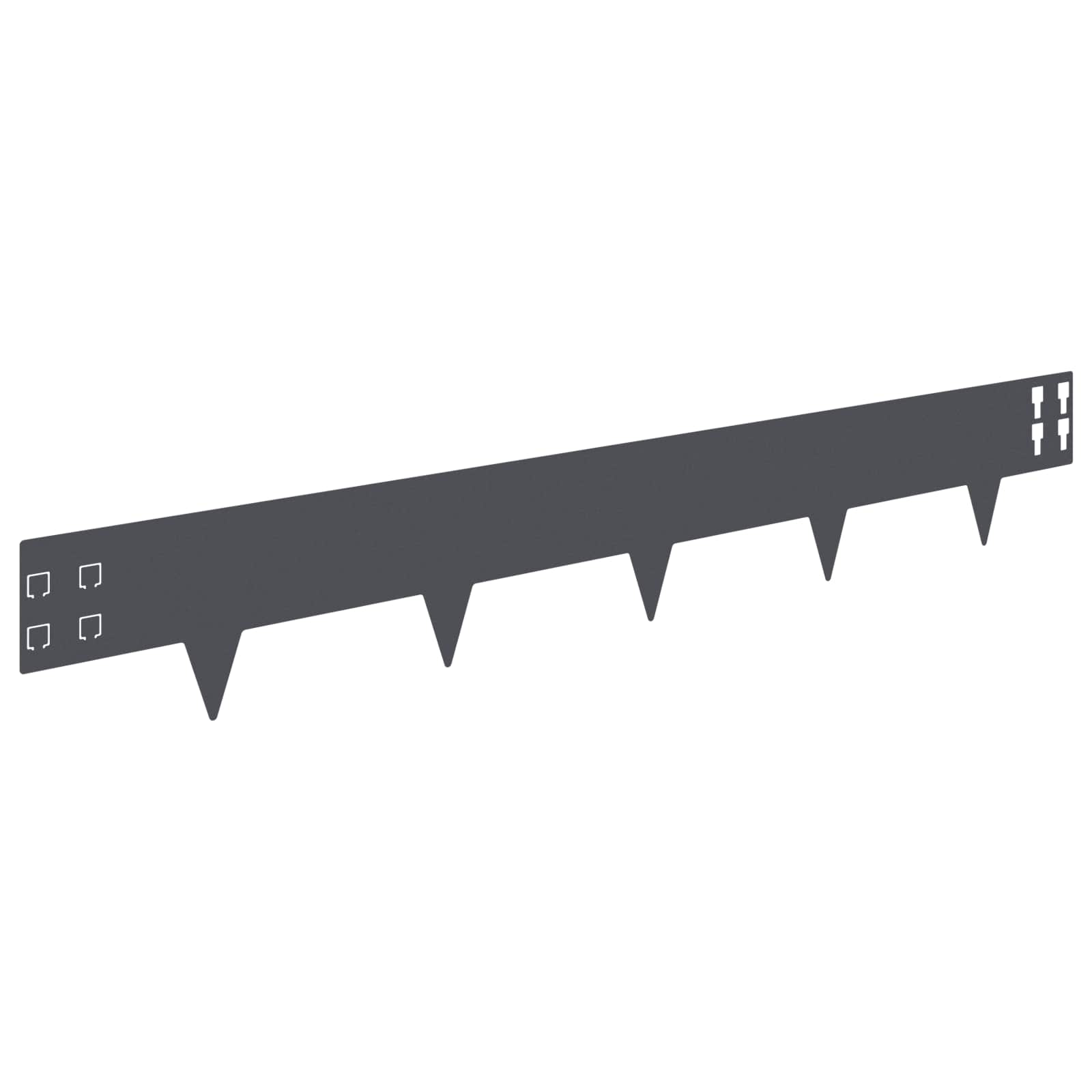 Vidaxl Lawn Edging 30 Pcs 100 X 15 Cm Steel Anthracite