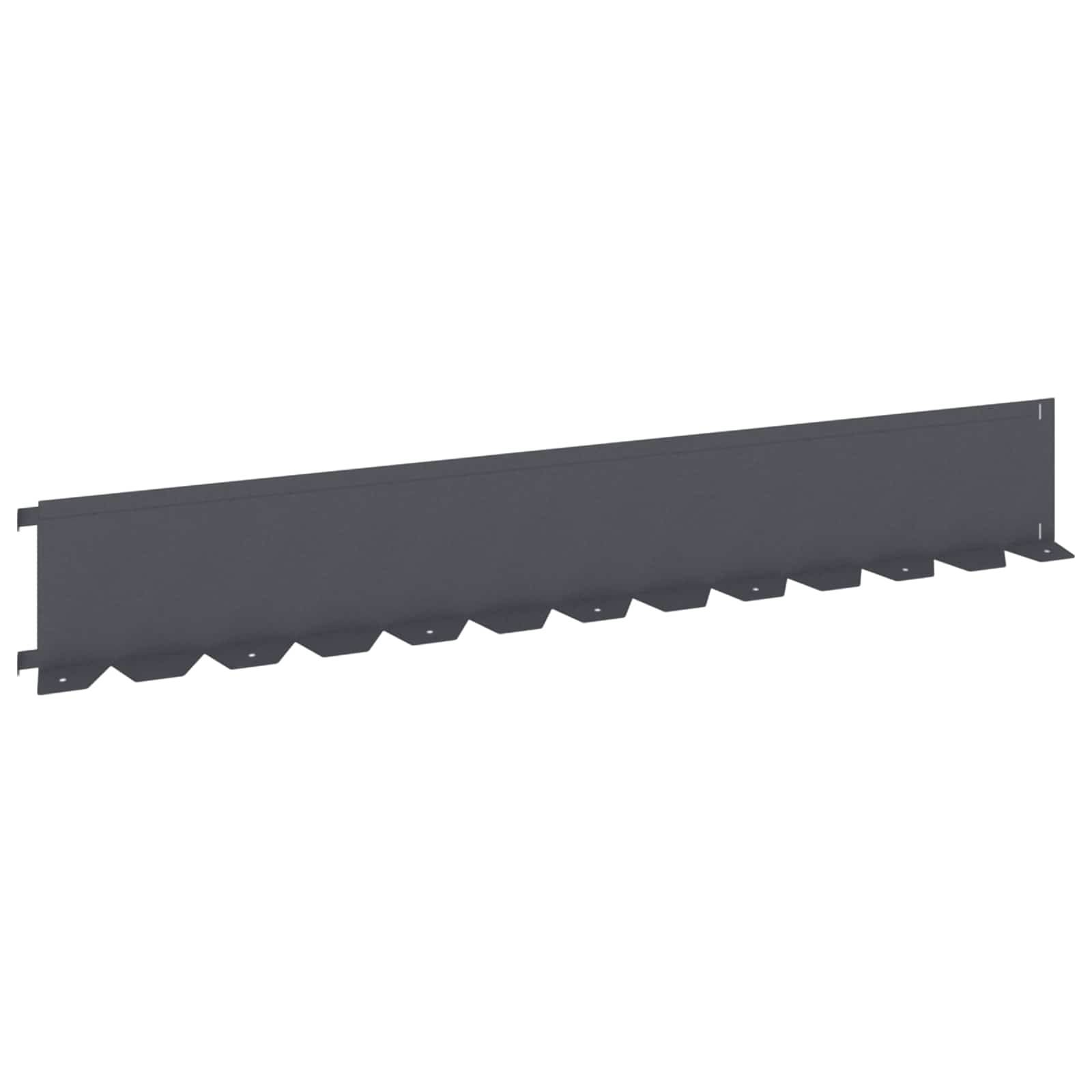 Vidaxl Lawn Edging 30 Pcs 102 X 15 X 4 Cm Steel Anthracite