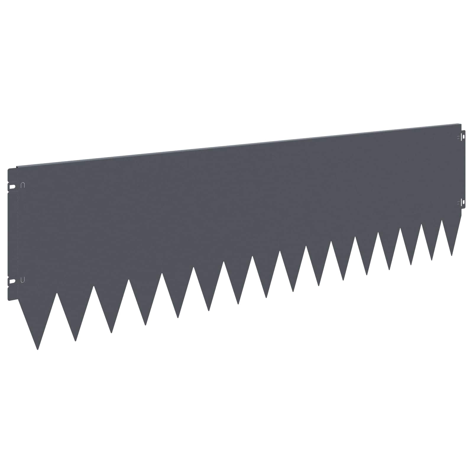 Vidaxl Lawn Edging 10 Pcs 103 X 30 Cm Steel Anthracite