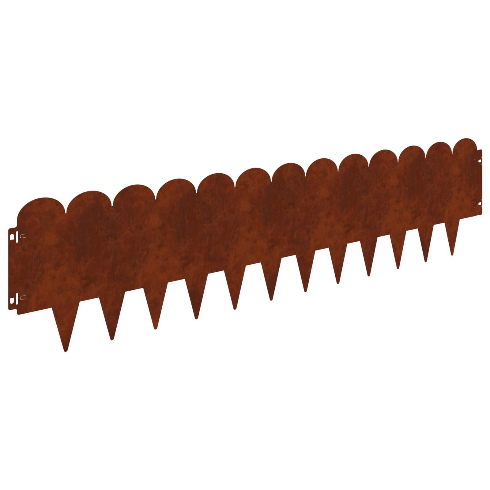 Vidaxl Lawn Edging 20 Pcs 103 X 25 Cm Steel Rusty