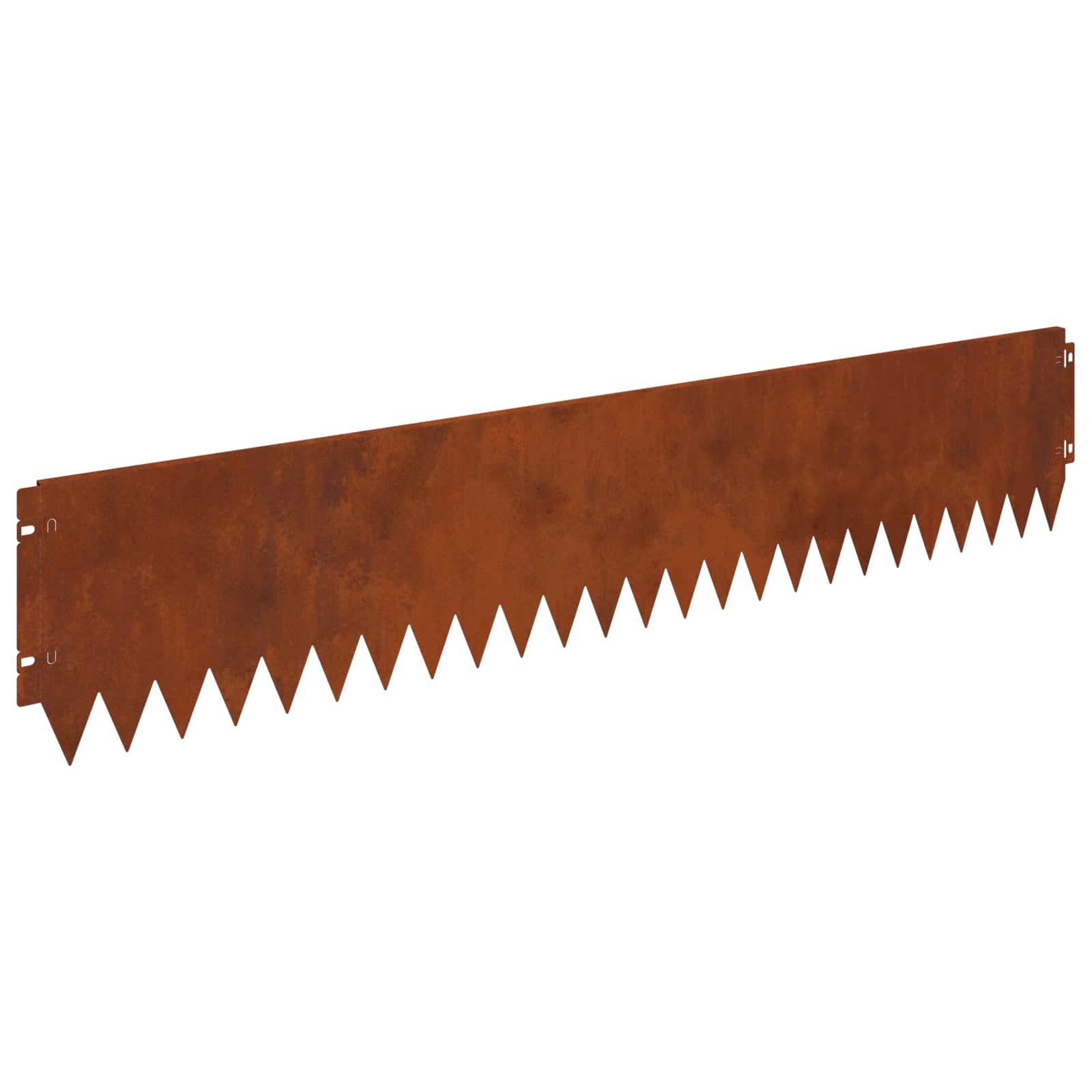 Vidaxl Lawn Edging 20 Pcs 103 X 20 Cm Steel Rusty
