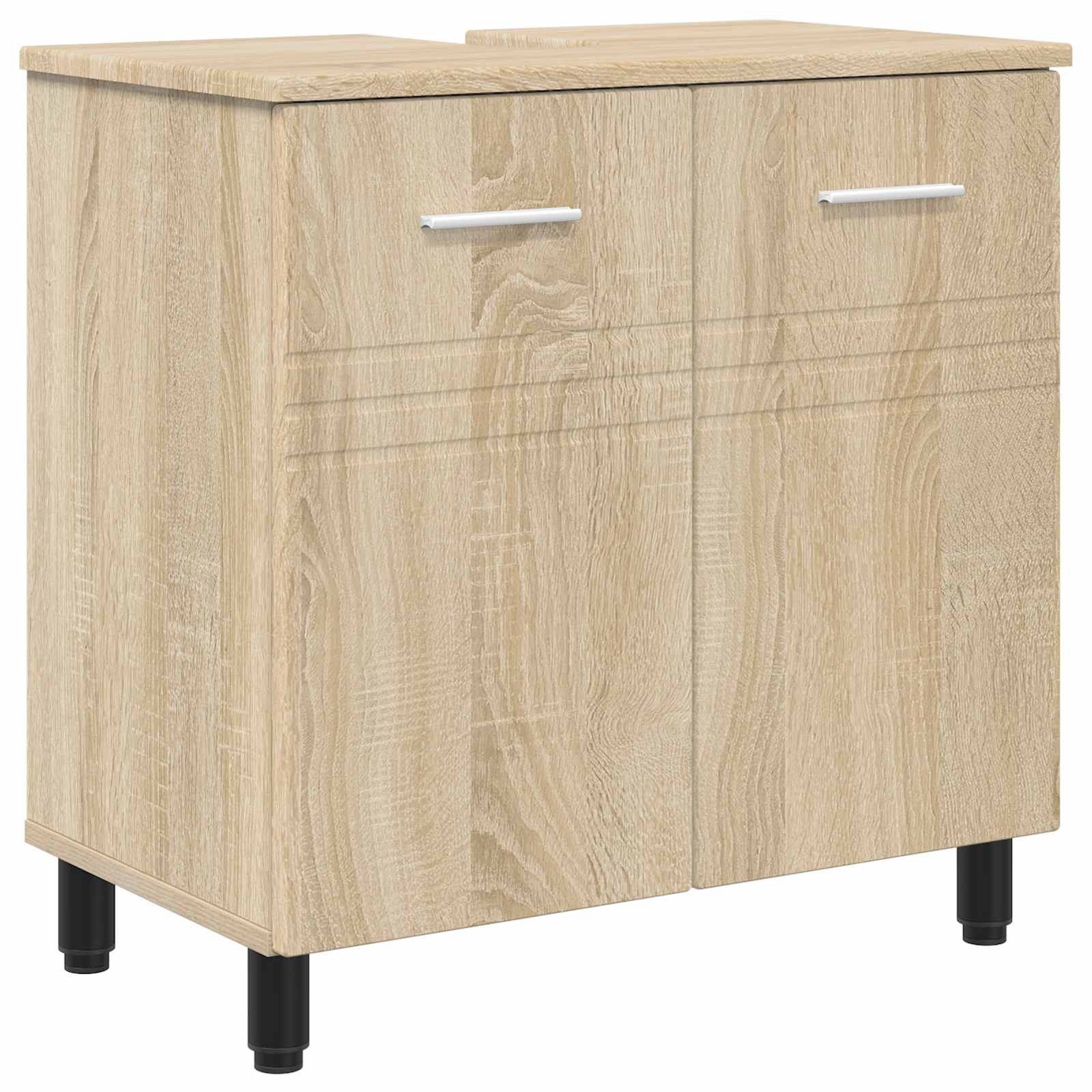 Vidaxl Bathroom Vanity Unit Sonoma Oak 60 X 35 X 60 Cm Engineered Wood