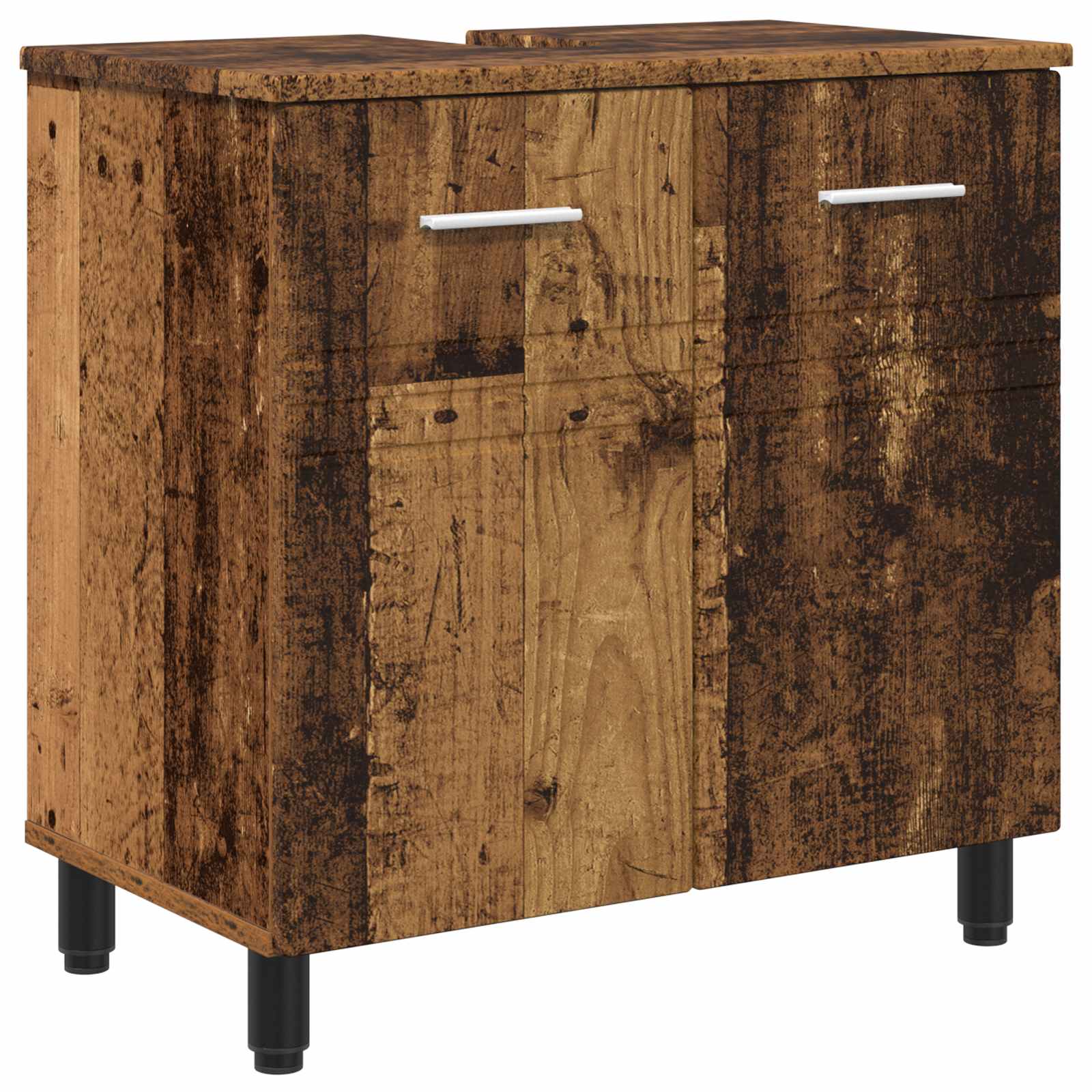 Vidaxl Bathroom Vanity Unit Old Wood 60 X 35 X 60 Cm Engineered Wood