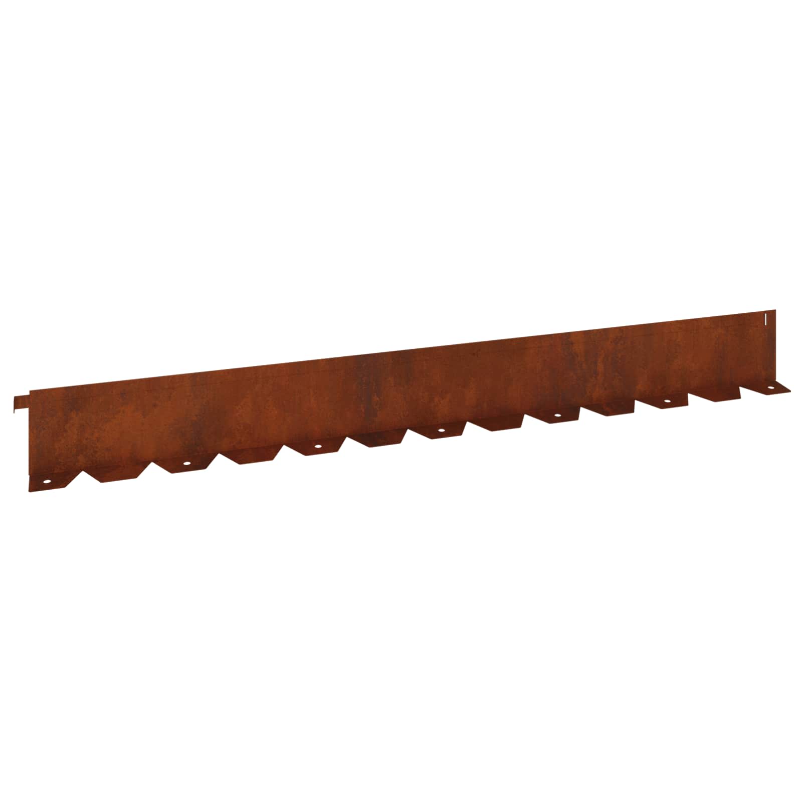 Vidaxl Lawn Edging 20 Pcs 102 X 10 X 4 Cm Steel Rusty