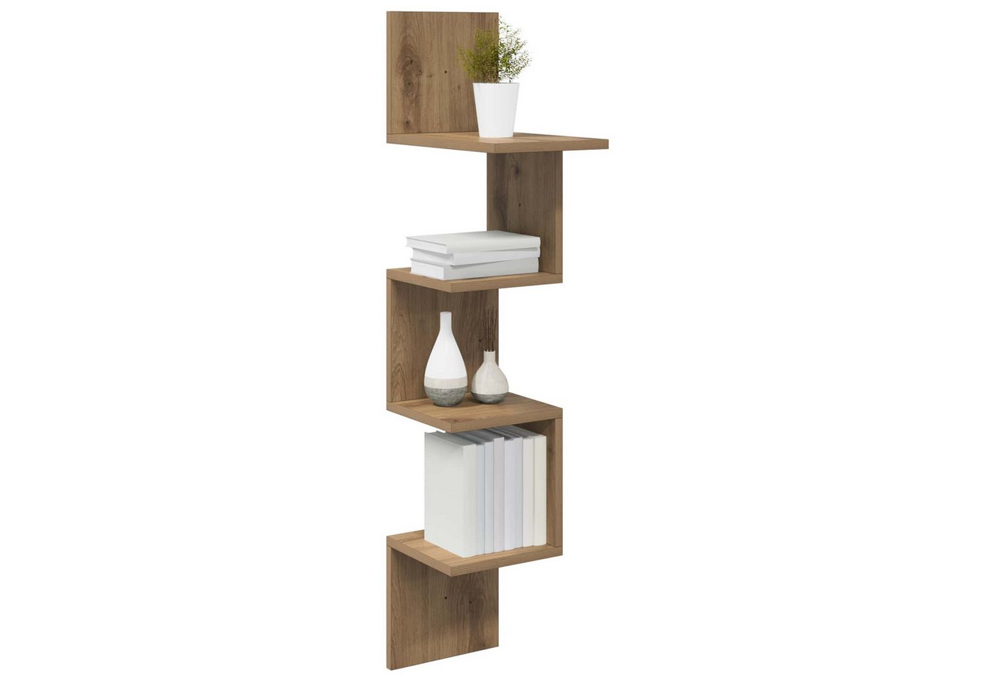 Vidaxl Wall Shelf Wall-mounted Artisan Oak 32 X 21 X107 Cm