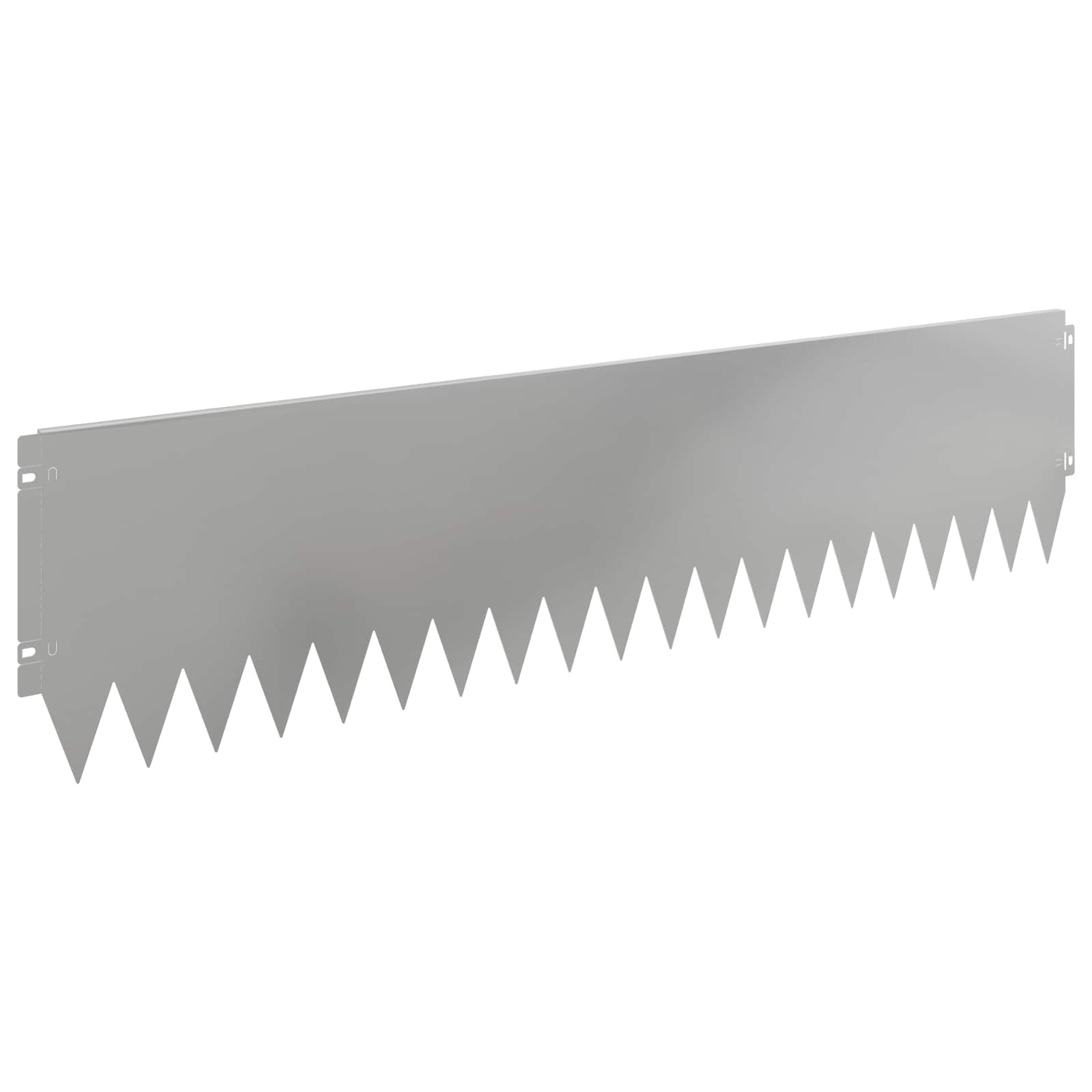 Vidaxl Lawn Edging 10 Pcs 103 X 25 Cm Steel Silver