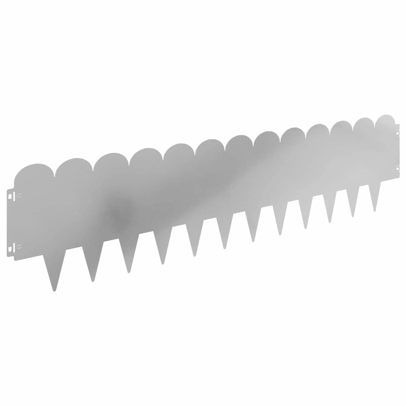 Raseneinfassung 30 Stk. 103 X 25 Cm Stahl Silber Vidaxl